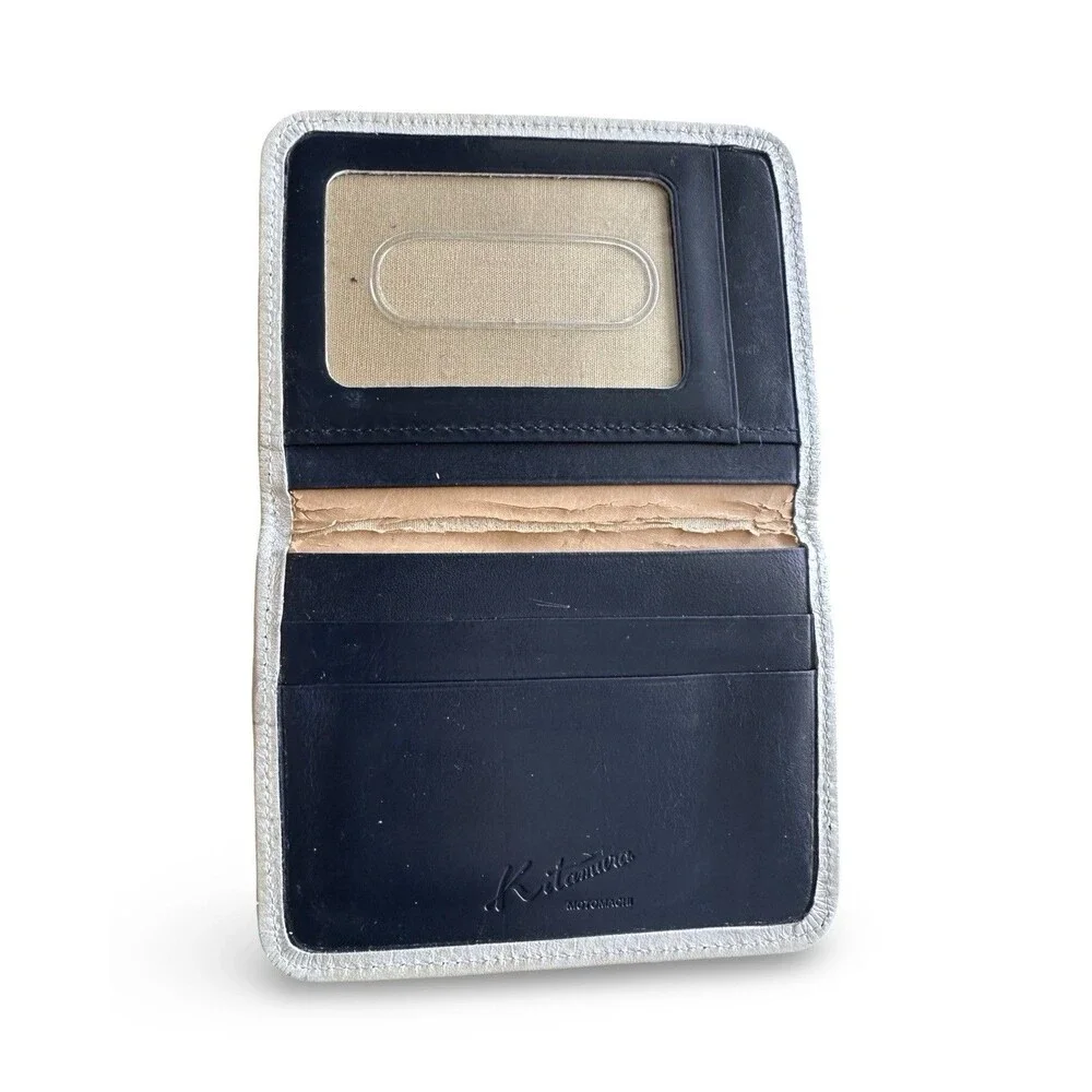 Kitamura Yokohama Japanese Leather Card Case Pass Holder Black Minimalist